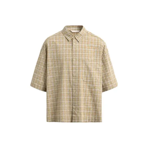 ZARA Горчичный Мужской Рубашки