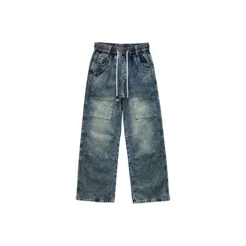 Stretch Cow Y 123 Синие Мужские Джинсы