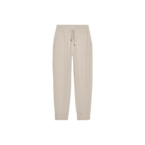 ZARA Песочный Зебра с принтом Женские Повседневные Штаны