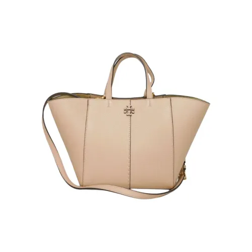 TORY BURCH McGraw Кожа Тоут Сумка Сумка для покупок Сумка через плечо Сумка Женская Телесно-розовая