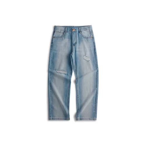 OGQG Яркие синие мужские джинсы