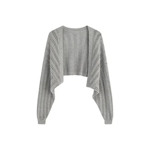 BVODE Серый Кардиган Женский Трикотаж