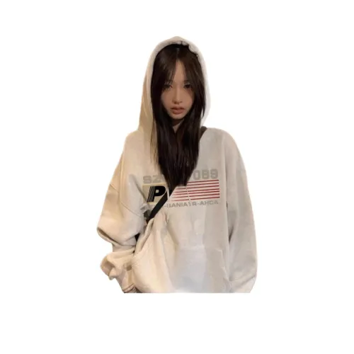 TONYBEAR Белый Серый Тонкий Женский Свитшот