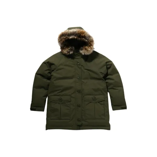 Columbia совместный бренд Оливково-зеленый Женский пуховик