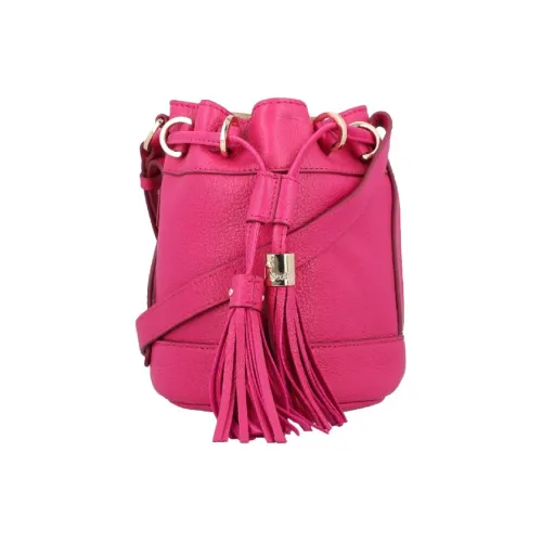 See By Chloe Рельефная кожа Козья ведрообразная сумка сумка через плечо маленькая женская розовая