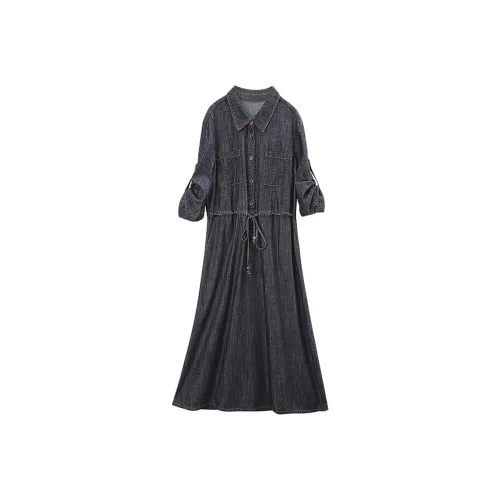 A paradise for awakening Длинное платье с длинными рукавами женское