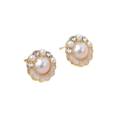 Tong Tong Rabbit Alloy Resin Stud Earrings Women's
