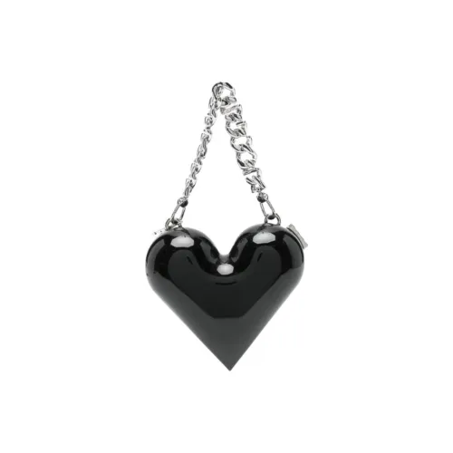 GCDS Полиуретан Сердце-Формированная Сумка Женская Черная