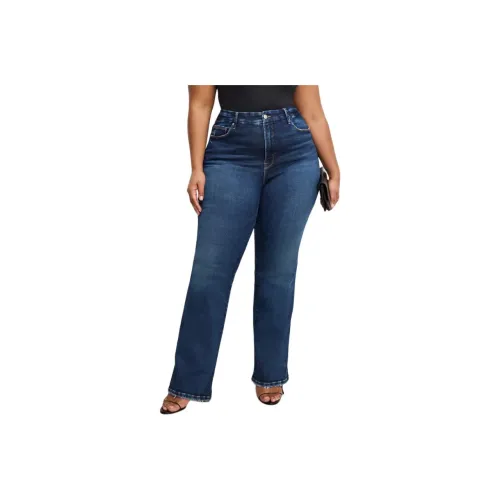 GOOD AMERICAN Темно-синий женский джинсы