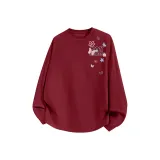 Бордовый (Сладкий стиль, бабочка, плечо, логотип)