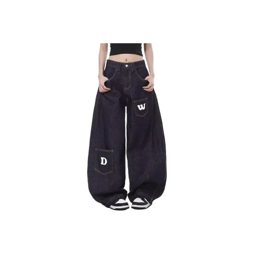 UNDERTIDES Blue Unisex Jeans UNDERTIDES Синий Унисекс Джинсы