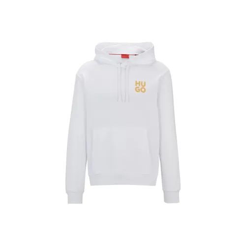 Hugo Boss Felpa из хлопка с принтом логотипа свитшот мужской белый