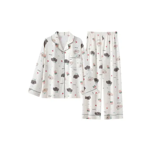 MIMOSA CHUR Вишня Щенок Женские Пижамные комплекты