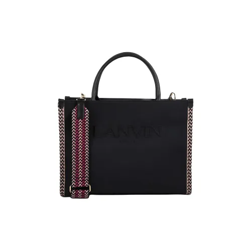 Lanvin Хлопок Тоут Сумка Сумка для покупок Сумка через плечо Сумка для ребенка Черный