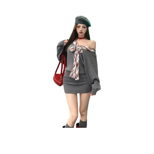 REMOULD Длинное платье с длинным рукавом женское