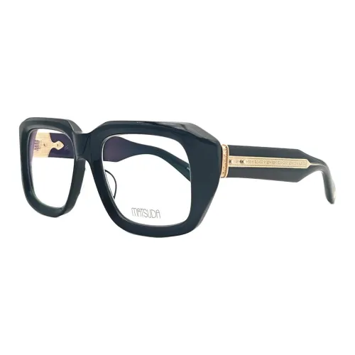 Matsuda Ацетат Нерегулярная форма Оправы для очков Унисекс Черный