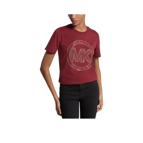 MICHAEL KORS Вишнево-красные Женские T-рубашки