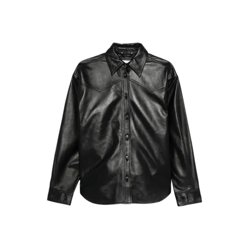 HAIKURE Черный Женские Кожаные Куртки