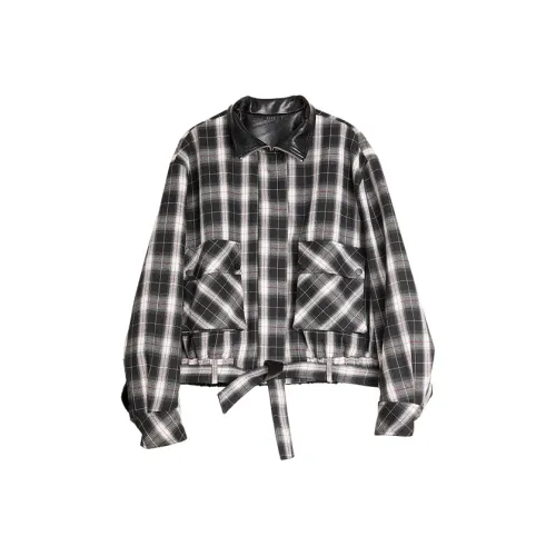 ELLE Черный Белый Женское Короткое Пальто