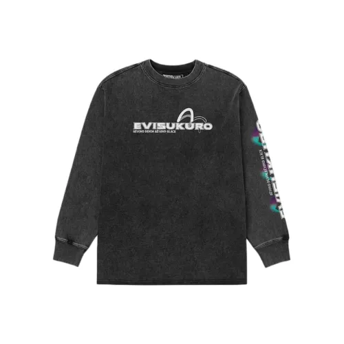 EVISU Мужские черные футболки