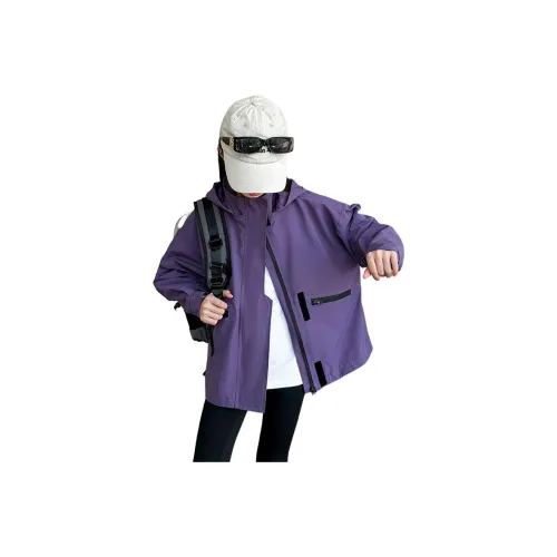 ЮЙЧЖАОЛИНЬ Фиолетовый Школьный возраст Ветровка