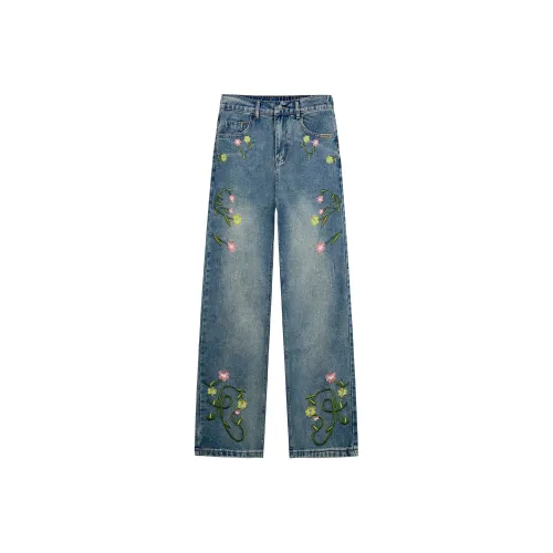 RICE NINE TEN Унисекс Джинсы