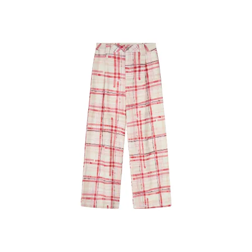 51XXHA Красная клетка Цвет Унисекс Повседневные брюки