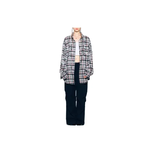 Asif calie DIRTYWASHING Overfit Check Рубашка Женские