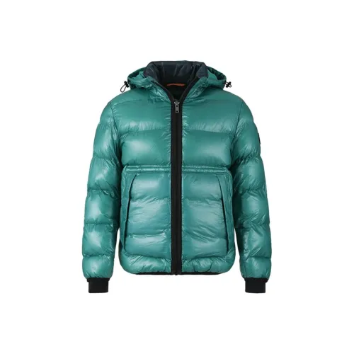 Hugo Boss SS24 Хлопковый пуховик Мужской Зеленый