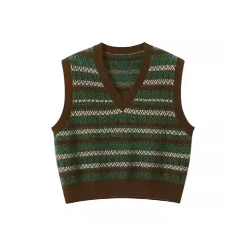 BVODE Полосы Вязаный жилет Женские Трикотаж