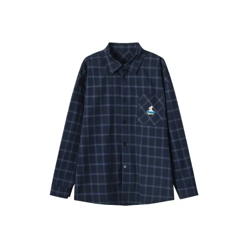 RAP PANDA Темно-синие унисекс рубашки