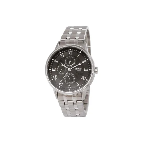 Lloyd Кварцевый механизм нержавеющая сталь ремешок часы 41 мм мужские черный циферблат
