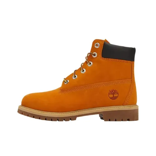 Timberland 6 Inch High Топ Детские ботинки Апельсин Подростки