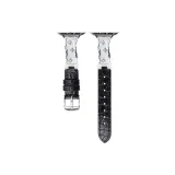 Чёрный с серебристой пряжкой