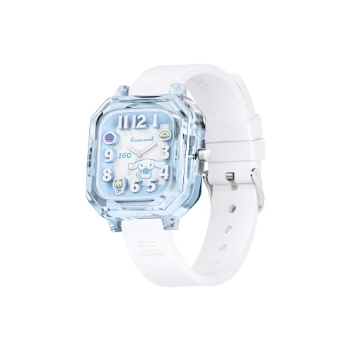 Zgo Sanrio Yugui Dog Кварцевый механизм Силиконовый ремешок Часы Женские Белый циферблат