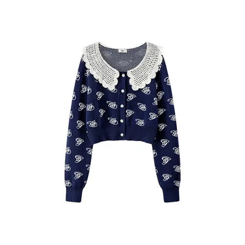 CHUU Темно-синий синий женский трикотаж