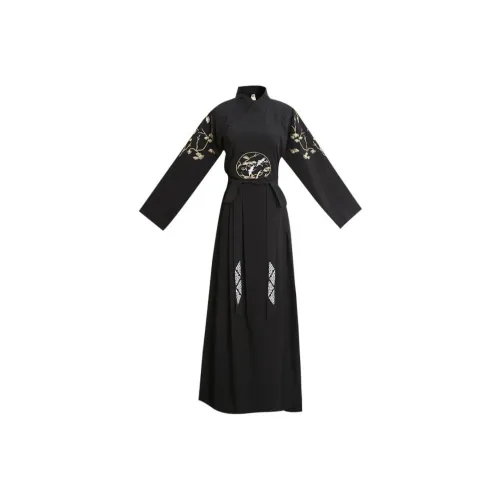 Huan Feather Черный мужской Ханьфу