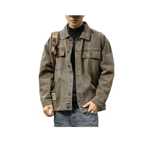 QIANJINNIU Мужские Джинсовые Куртки