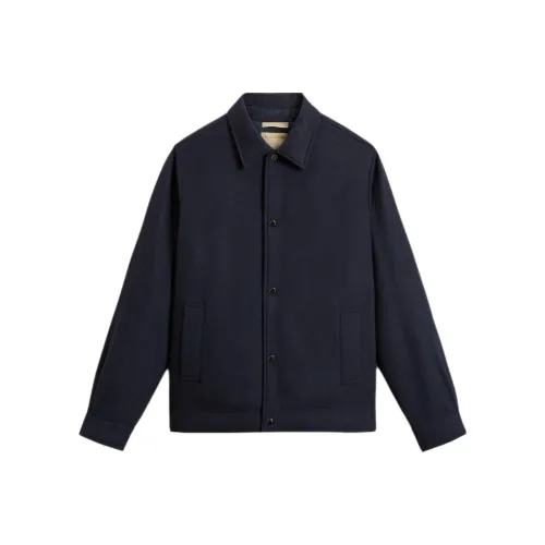 WOOLRICH Темно-синий Мужской Пуховик