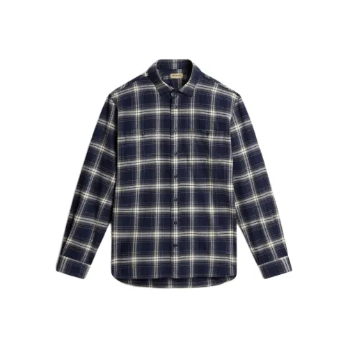 WOOLRICH Мужские рубашки синие