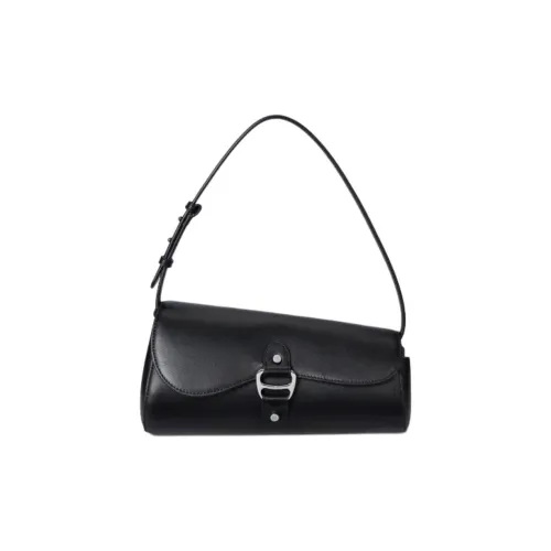 LAUREN RALPH LAUREN Сумка через плечо из кожи среднего размера женская черная