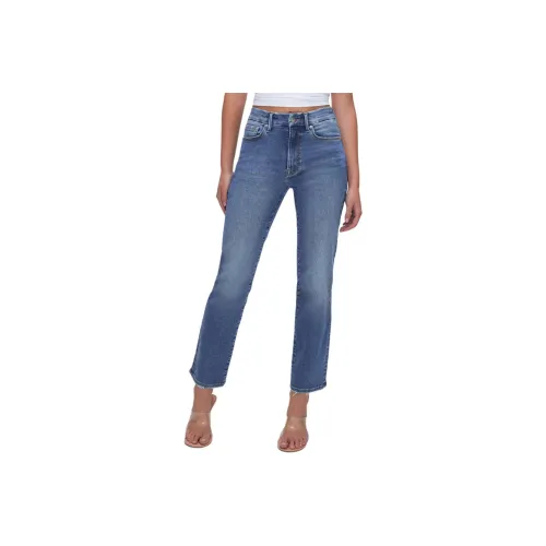 GOOD AMERICAN Medium Blue Women's Jeans GOOD AMERICAN Средне-синие женские джинсы