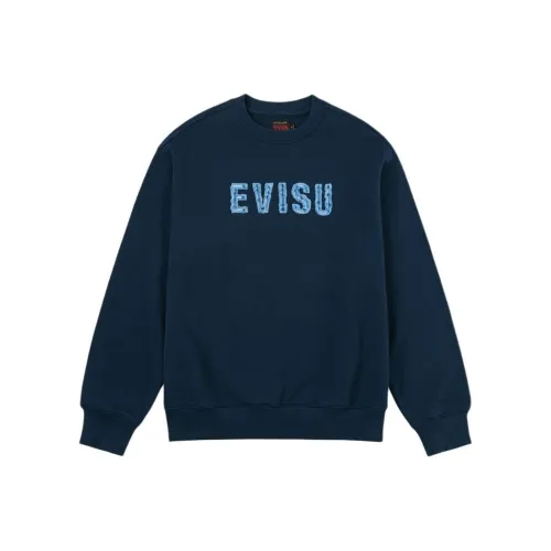 EVISU Темно-синие женские свитшоты