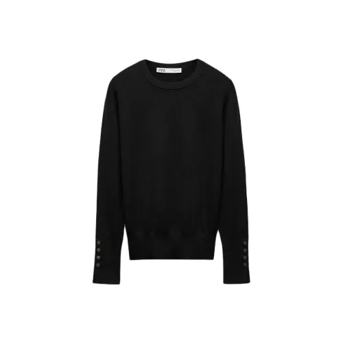 ZARA Черный Женский Трикотаж