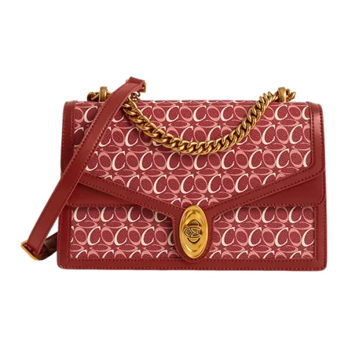 COCOEVA Сумка через плечо из ПВХ и синтетической микрофибры кожа женская красная умбра коричневая