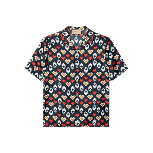 GUCCI Valentine's Day Collection FW23 Рубашка Мужская Многоцветная