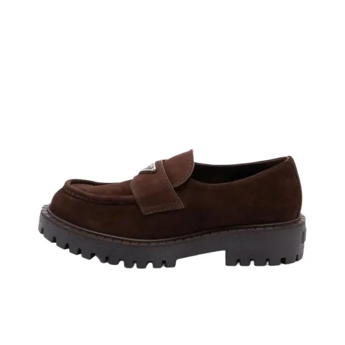 PRADA Лоферы Коричневый Мужской