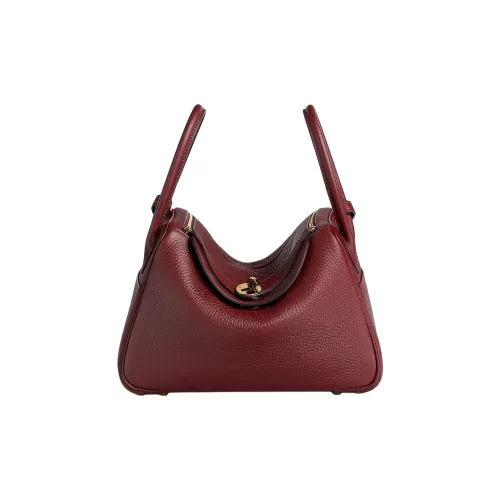 HERMES Lindy Clemence Телячья кожа Сумка Женские 55 Руж H HERMES Красный