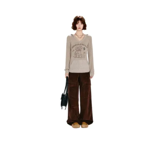 CHARM GLOW Светлый кофейный женский топ T-рубашка