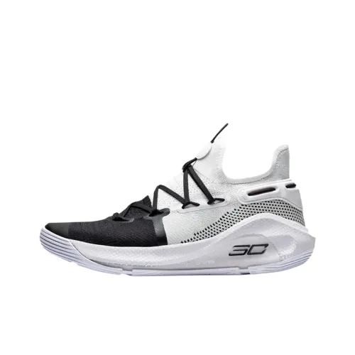Under Armour Curry 6 Баскетбольные кроссовки Мужской Черный Белый